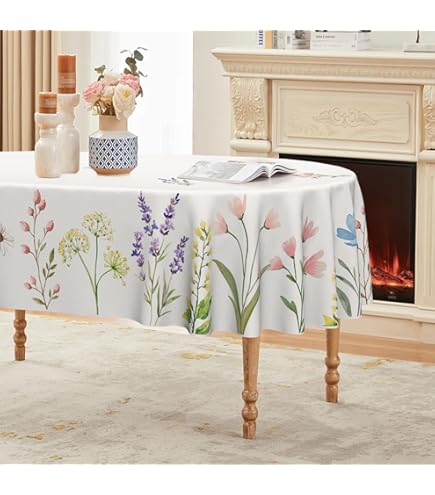 Amazon｜テーブルクロス ビニール 楕円形 140x200㎝ 緑 レース縁取り